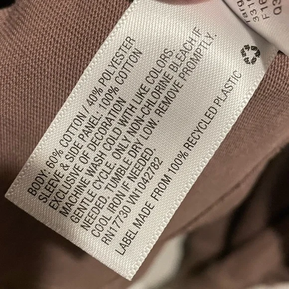 Wild Fable Dark Taupe Long Sleeve Waffle Knit Top XS - Picture 3 of 4